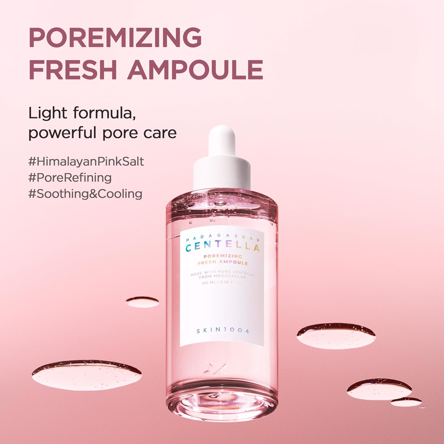 Madagascar Centella Poremizing Fresh Ampoule 3.38oz | Soothing Hydration for Oily & Combination Skin