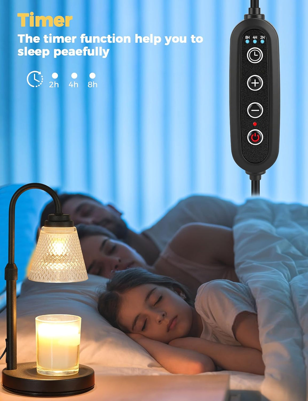 Candle Warmer Lamp with Timer & Dimmer - Safe Wax Melter for Home Decor & Gifts