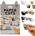 3D Origami Paper Cats Kit: 50 Sheets DIY Craft for Kids & Adults, Creative Art Project & Desk Decor