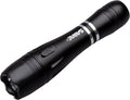 2-in-1 Tactical Stun Gun with LED Flashlight, 2.517 µC Charge, 130 Lumen Light, Rechargeable