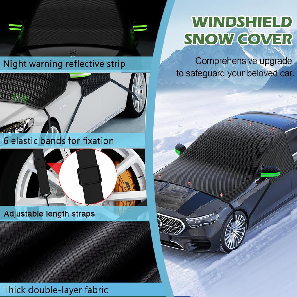 Universal Magnetic Windshield Cover for Snow, Ice, and All-Season Protection