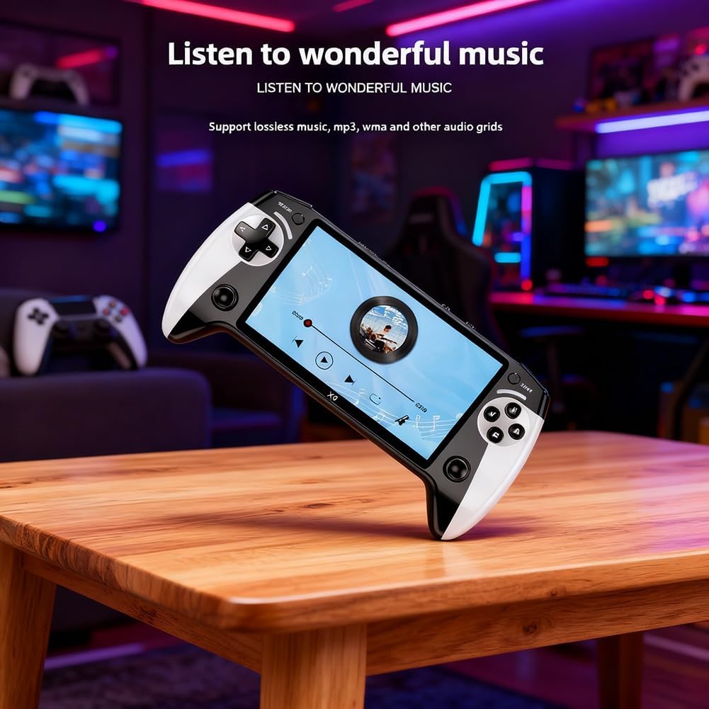 Retro Handheld Game Console with 5.5-Inch HD IPS Screen, 20000+ Classic Games, TV Connection, Expandable Storage