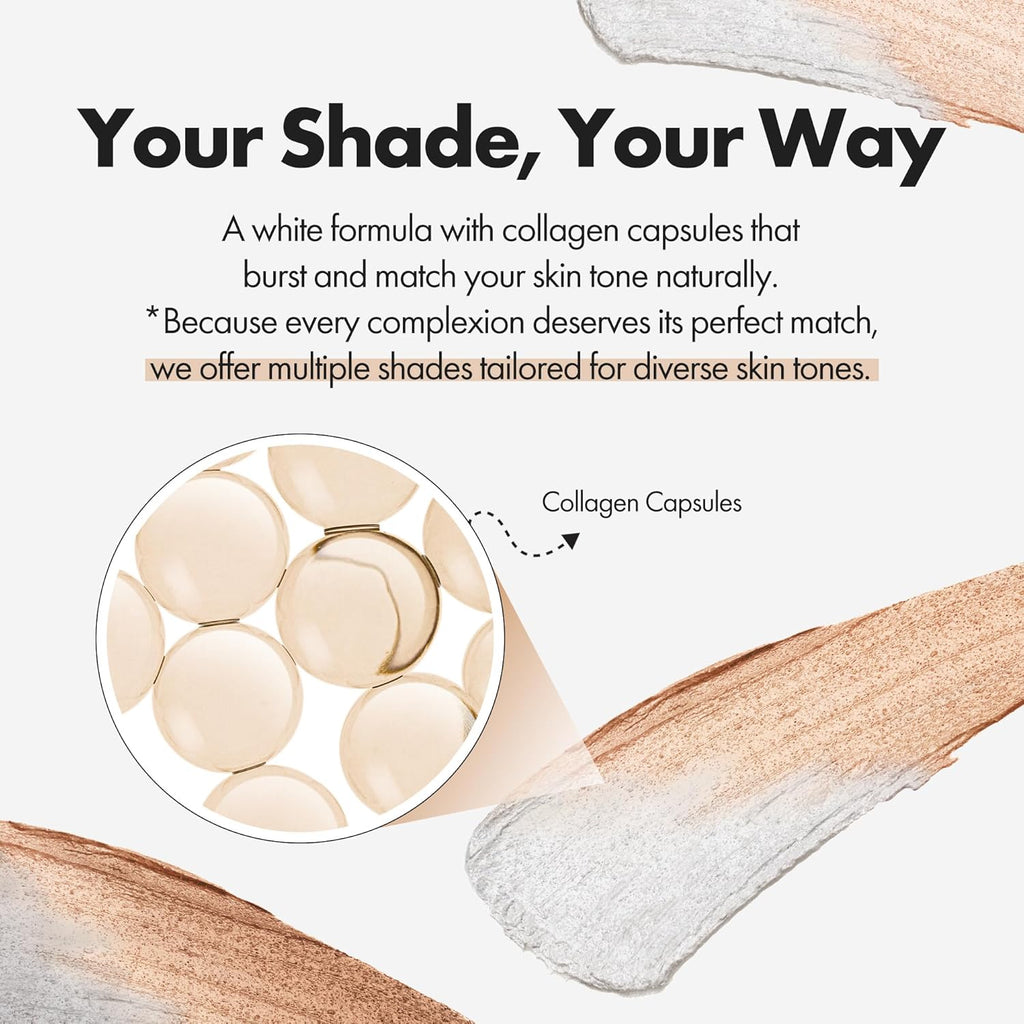 Color-Changing Foundation Stick with Detachable Brush - Balm-to-Cream Formula, 50-Hour Hydration