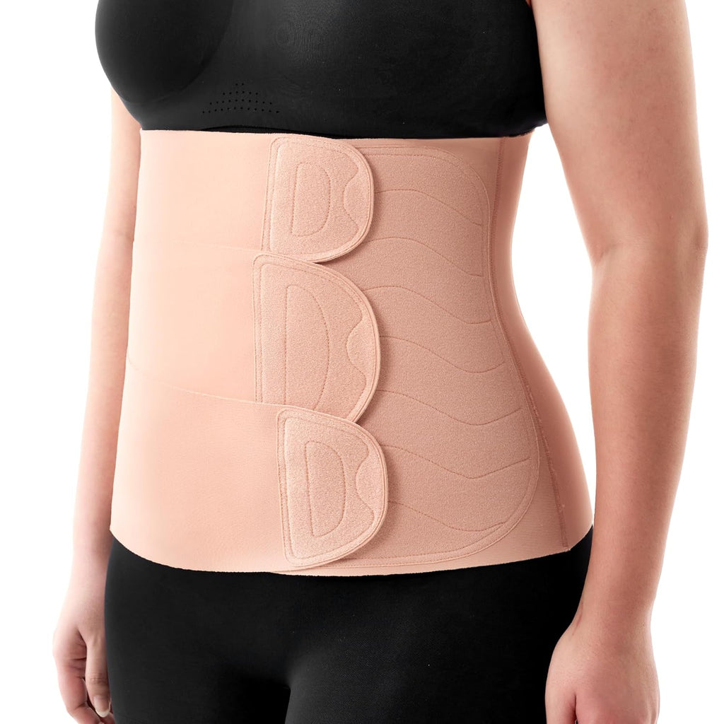 Postpartum Belly Band for Natural and C-Section Recovery with 3D Abdomen Lifting & Back Support