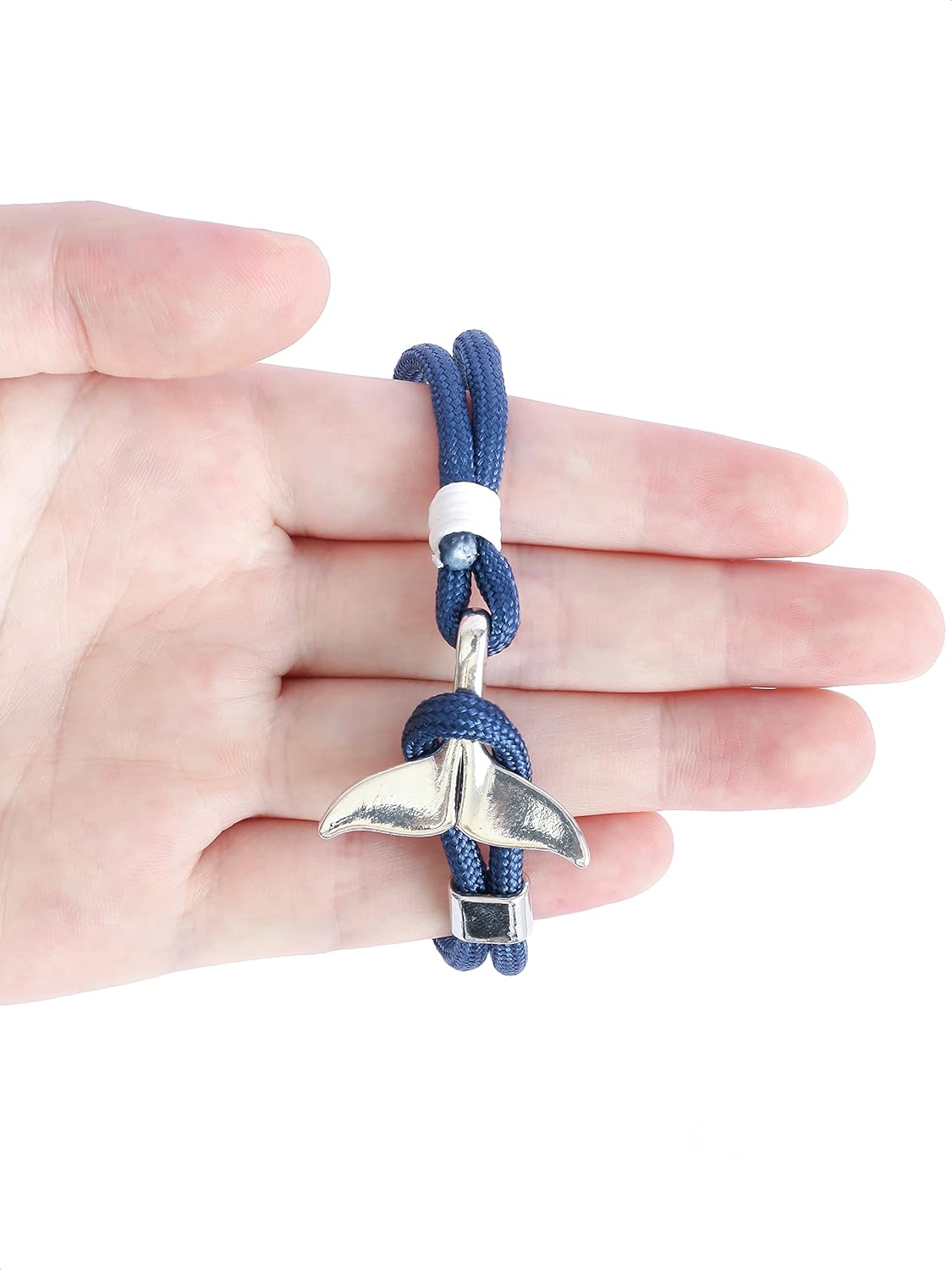 Vintage Ocean Mermaid Whale Tail Bracelet Jewelry Gift for Women