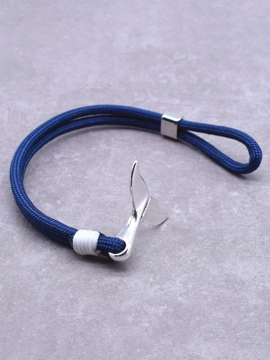 Vintage Ocean Mermaid Whale Tail Bracelet Jewelry Gift for Women