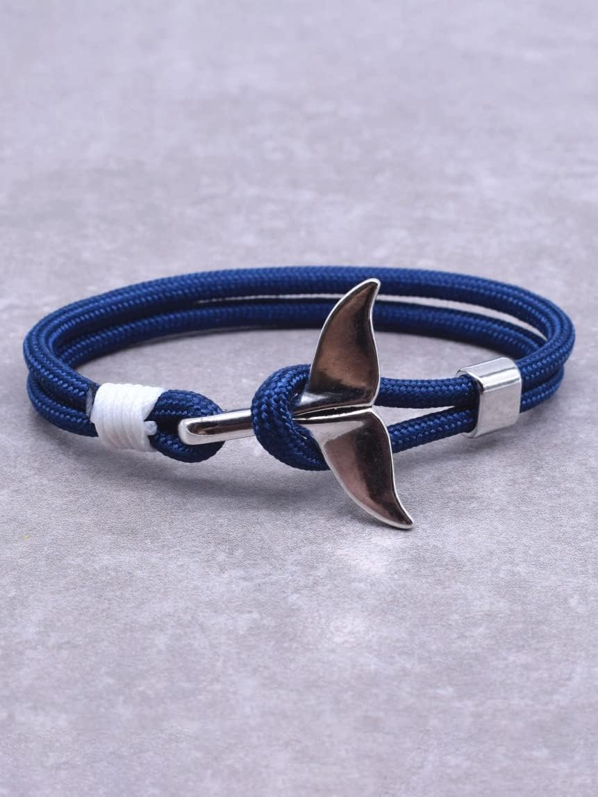 Vintage Ocean Mermaid Whale Tail Bracelet Jewelry Gift for Women
