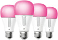 Smart WiFi Light Bulbs, 16M Colors, 1000 Lumens, Dimmable, Works with Alexa & Google Home, No Hub Required (4-Pack)