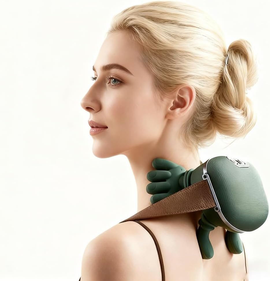Real Hand Simulation Shiatsu Deep Tissue Electric Massager for Neck, Back & Shoulders