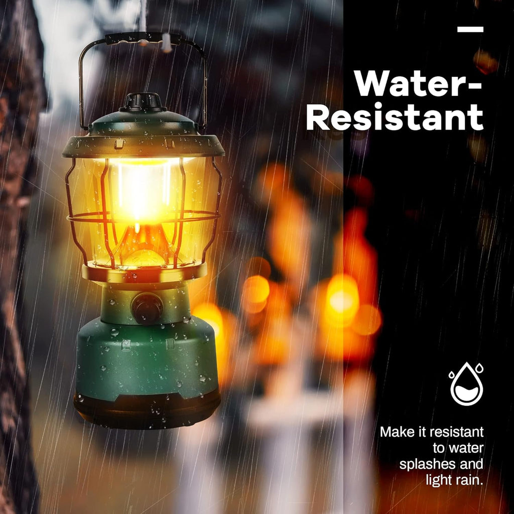 72-Hour LED Camping Lantern, 2500 Lumens Water Resistant Emergency Light for Power Outage & Outdoor
