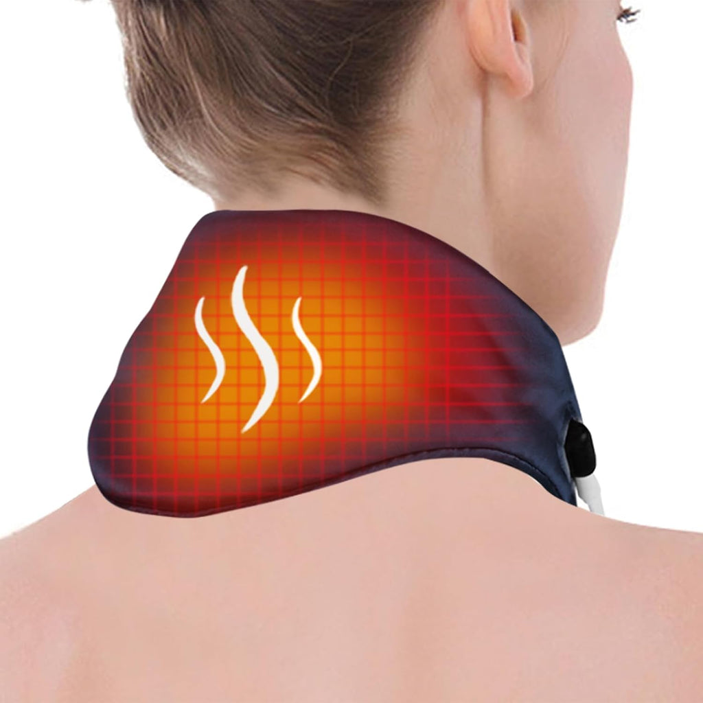 Heated Neck Wrap with Adjustable Temperature & Timer, USB-Powered for Pain Relief & Relaxation
