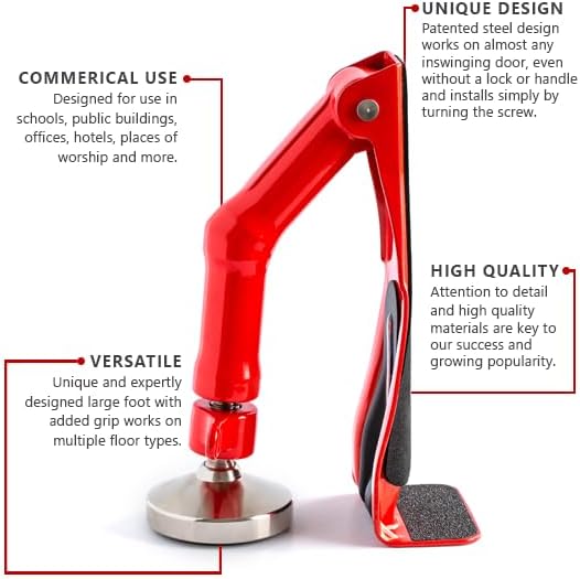 Portable Door Lock Brace for Home Security and Personal Protection (XL Edition)