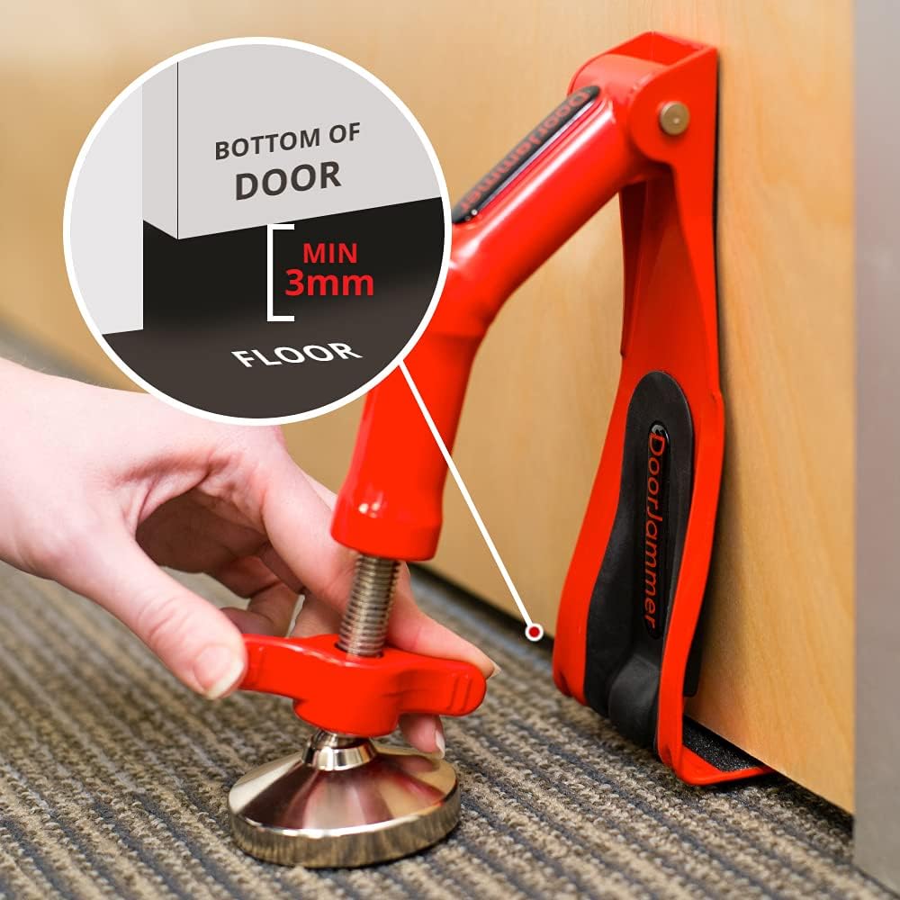 Portable Door Lock Brace for Home Security and Personal Protection (XL Edition)