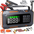 16-in-1 Car Jump Starter with Air Compressor, 8000A Peak, 160PSI Tire Inflator, Emergency Kit
