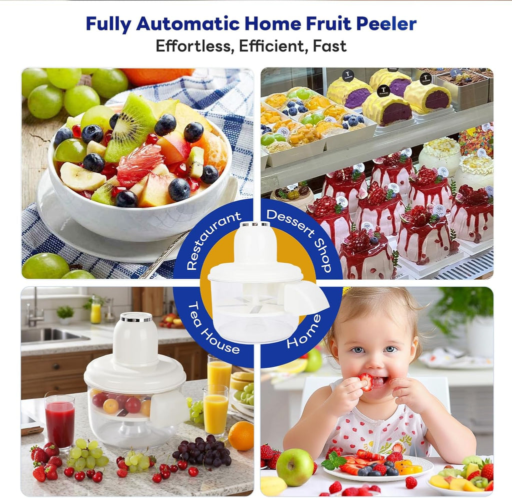 Automatic Grape, Garlic & Tomato Peeler - Cordless Electric Skin Remover for Small Fruits