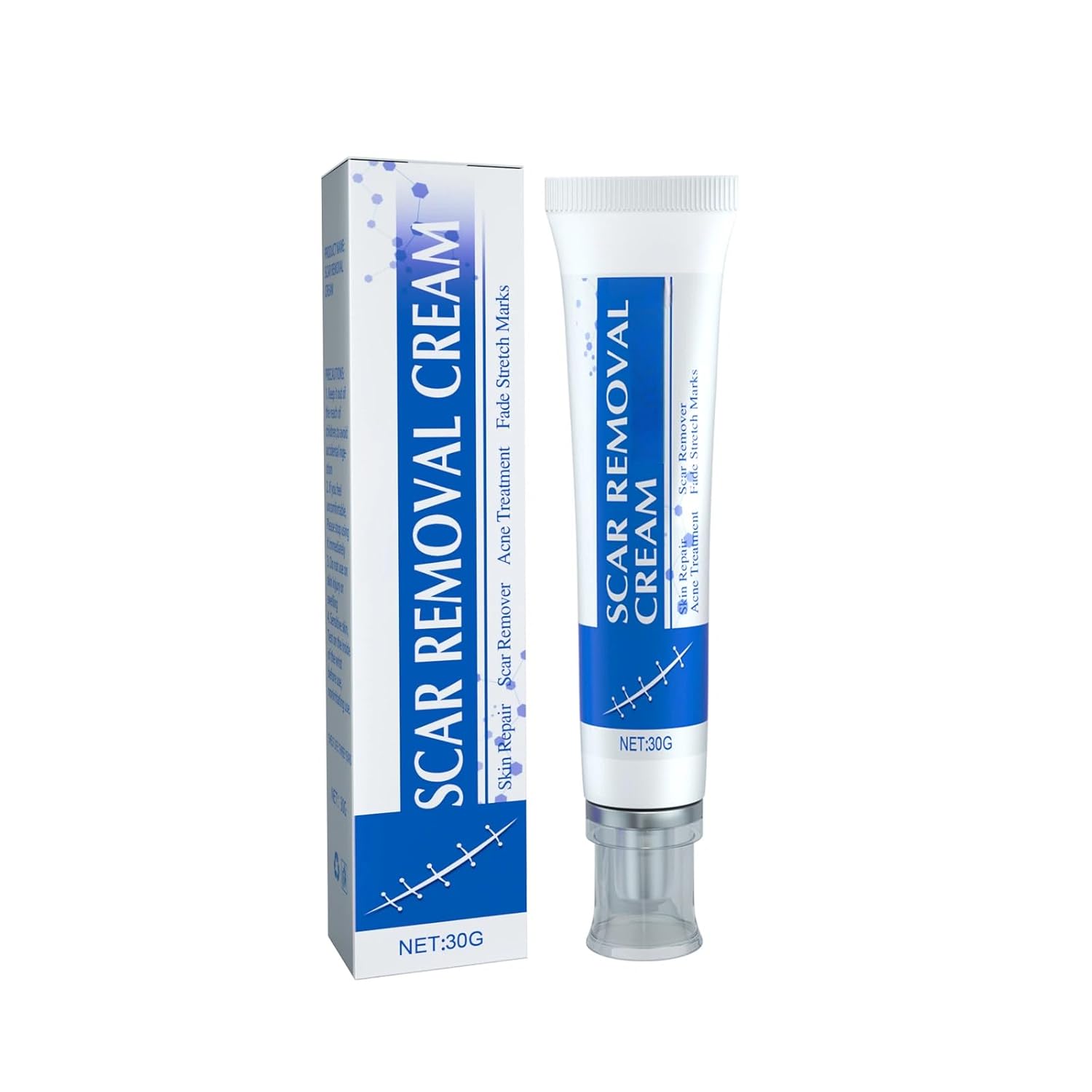 Gentle Scar Soothing Gel with Aloe Vera & Mineral Oil - 30g Hydrating Formula for Face & Body