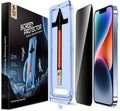 2-Pack Privacy Glass Screen Protector for iPhone 13/13 Pro/14/16e 6.1", Auto Dust Removal, Bubble-Free