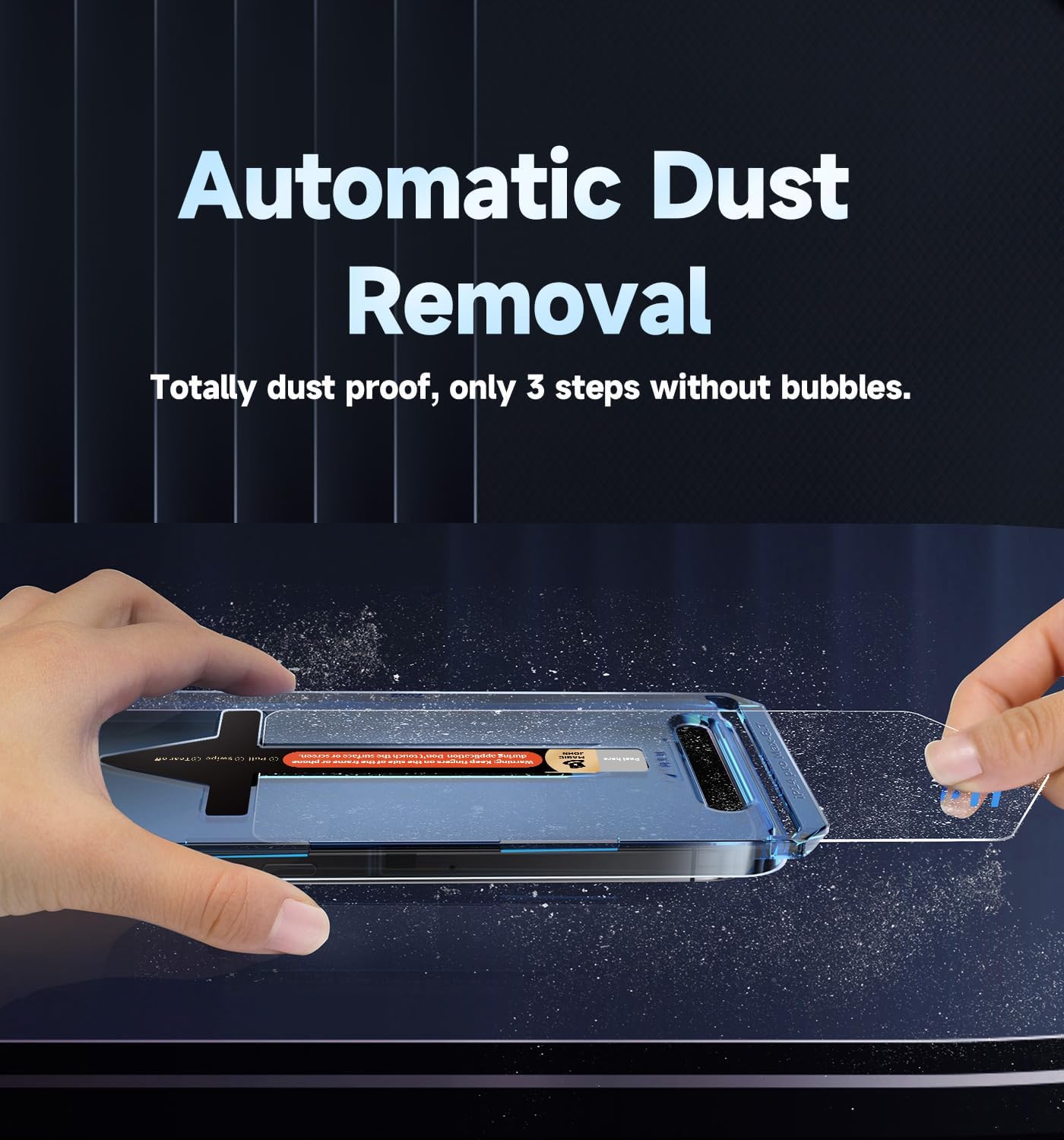 2-Pack Privacy Glass Screen Protector for iPhone 13/13 Pro/14/16e 6.1", Auto Dust Removal, Bubble-Free