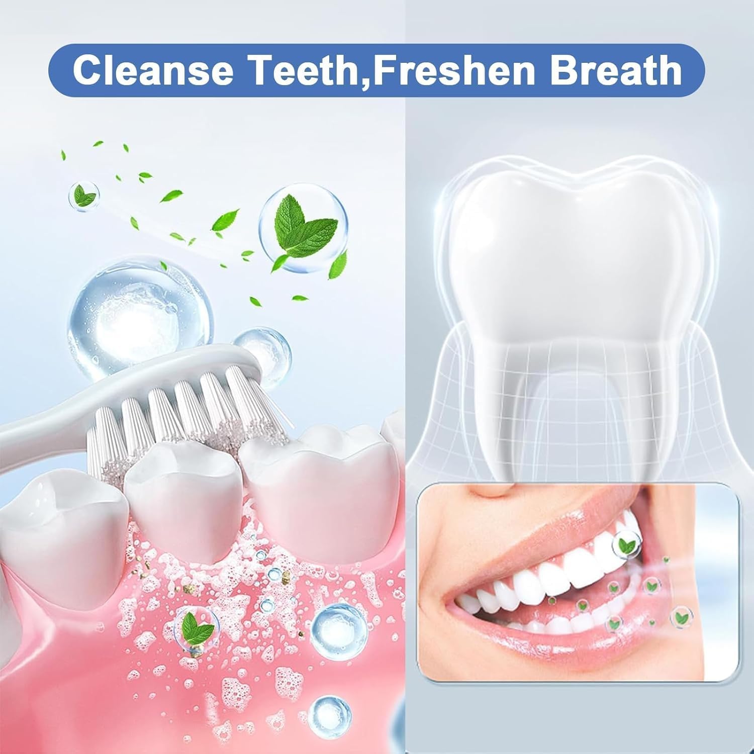 Nano Hydroxyapatite Toothpaste, 7.5% Hydroxyapatite for Enamel Repair & Whitening, Fluoride-Free, Gentle Mint