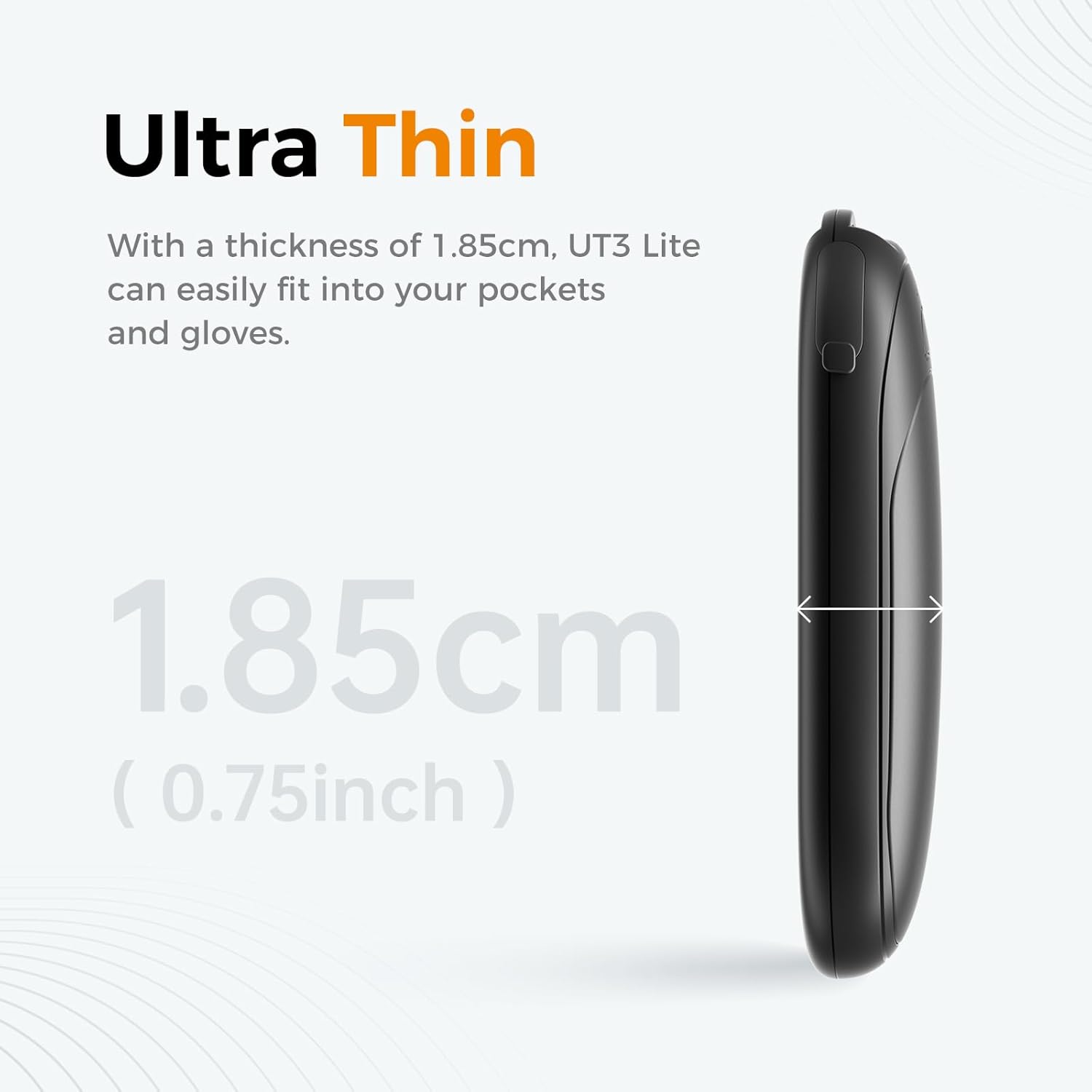 Rechargeable Magnetic Hand Warmers 2-Pack, 3 Heat Settings, Ultra Slim Portable Heater