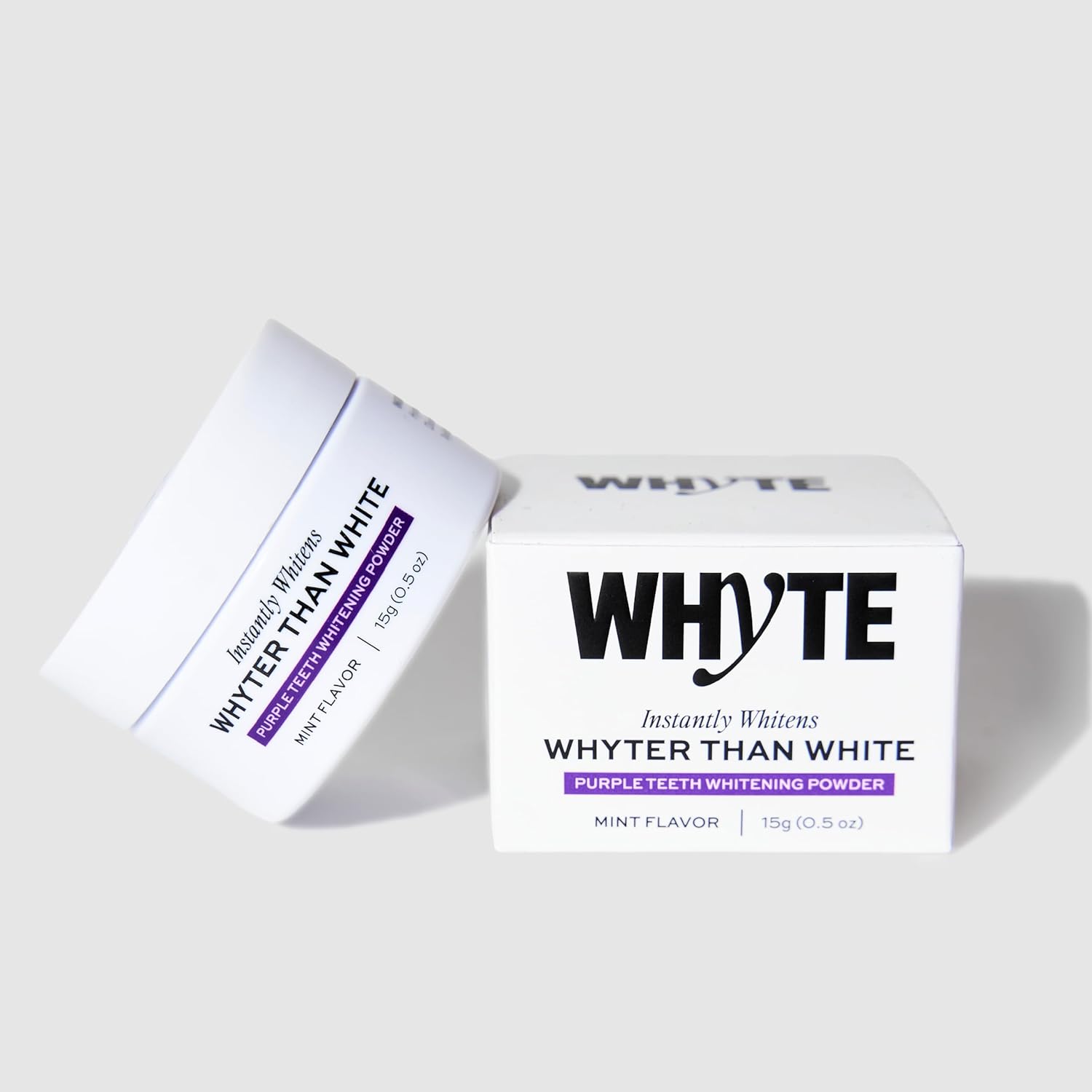 Professional Purple Teeth Whitening Powder for Sensitive Teeth - Mint Flavor with Hydroxyapatite