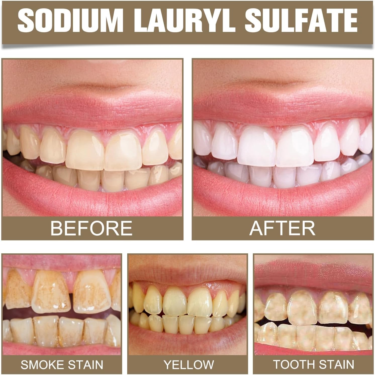 2-Pack Natural Toothpaste for Stain Removal & Enamel Repair, Fresh Breath & Deep Cleaning Formula