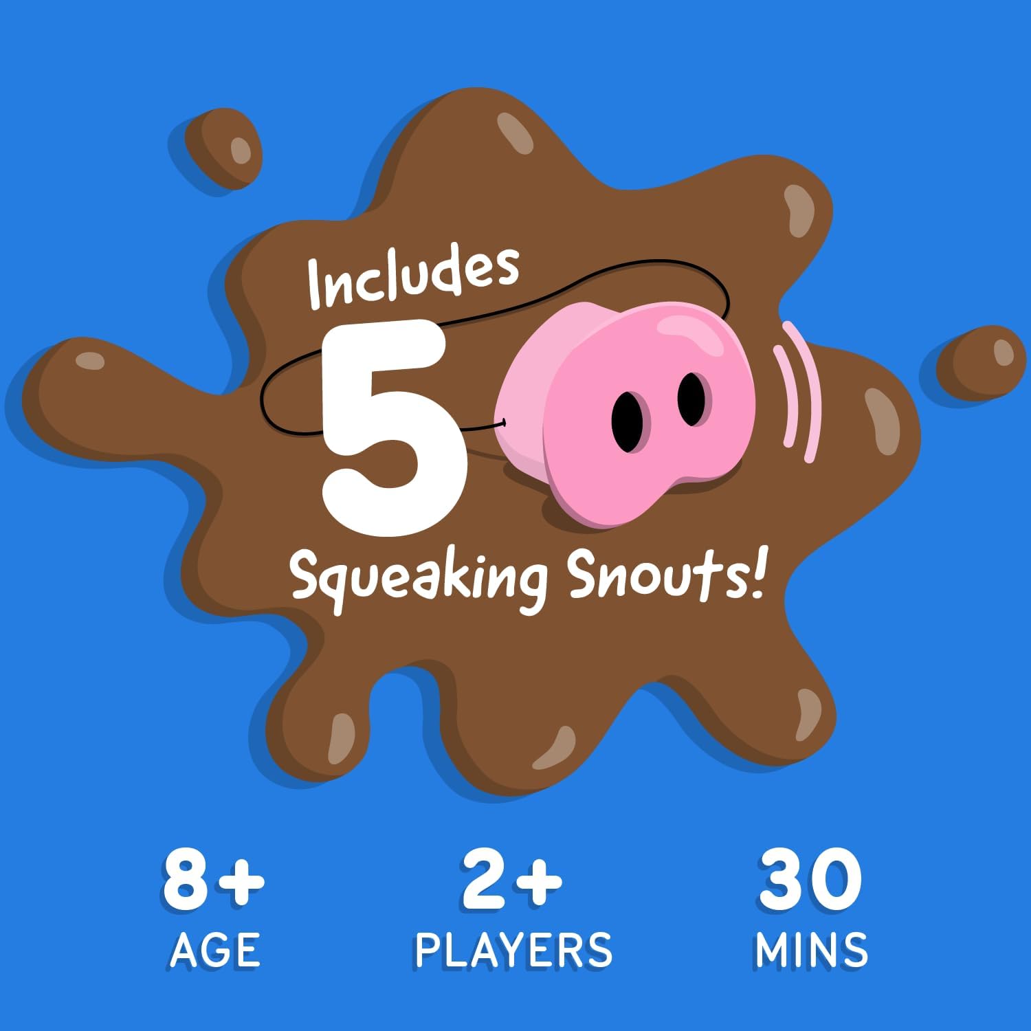 Oinkcredible You Laugh You Lose Party Game with 150 Challenge Cards and Pig Snouts