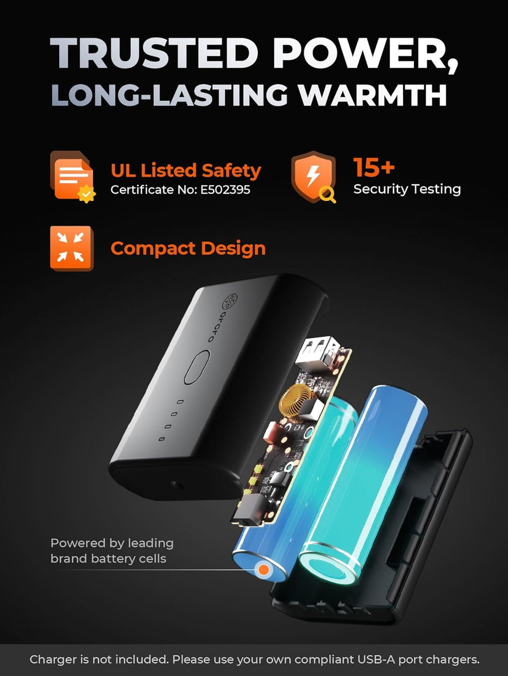 Women's Lightweight Heated Vest with USB-C Battery, Puffer Style