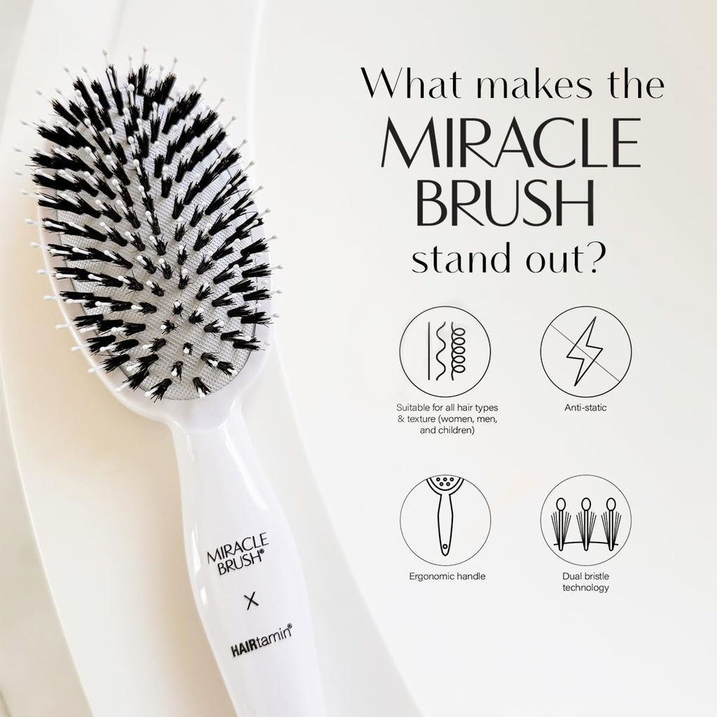 Universal Paddle Brush for Blow Drying, Detangling & Straightening | Anti-Static & Ergonomic