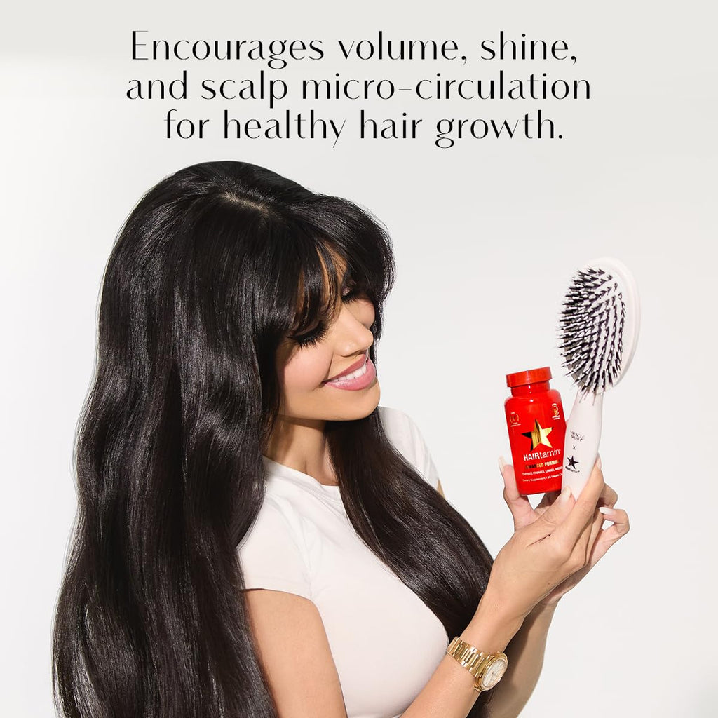 Universal Paddle Brush for Blow Drying, Detangling & Straightening | Anti-Static & Ergonomic