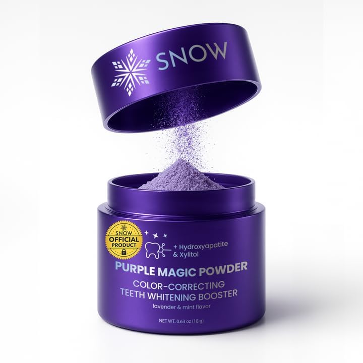 Purple Magic Teeth Whitening Powder with Hydroxyapatite - Instant Stain Removal & Enamel Care - 18g