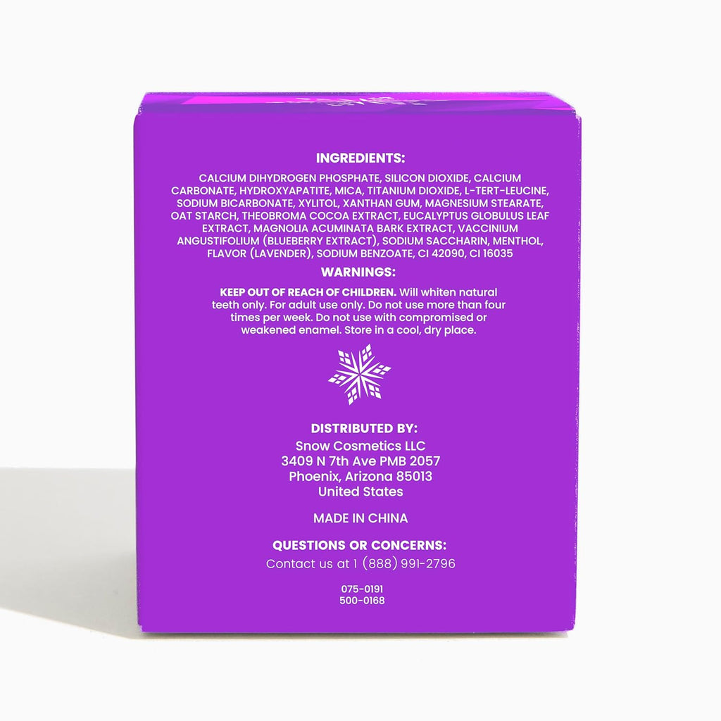 Purple Magic Teeth Whitening Powder with Hydroxyapatite - Instant Stain Removal & Enamel Care - 18g