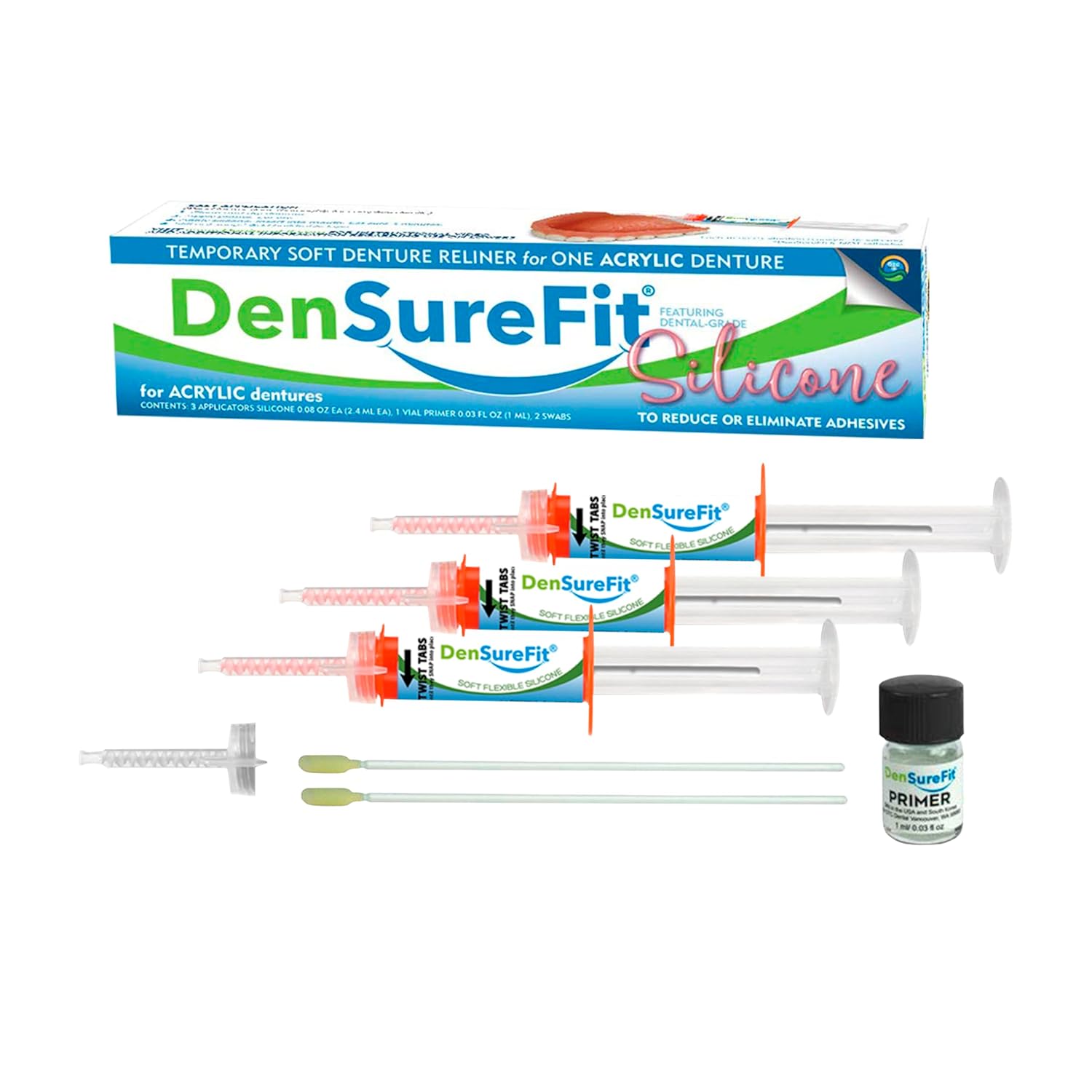 Soft Silicone Upper Denture Reline Kit: Long-Lasting Comfort & Secure Fit Repair Combo