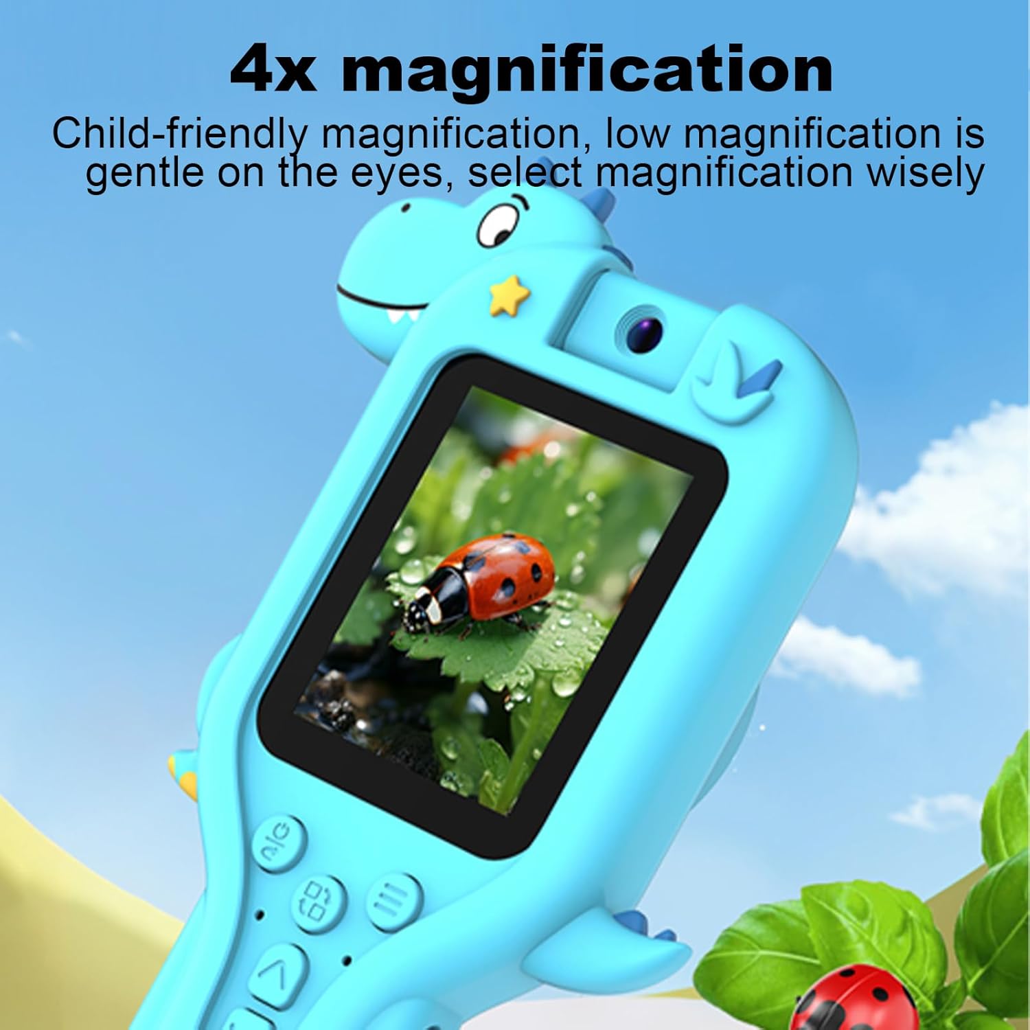 500x Kids Microscope with HD Screen, Photo & Video Function for Science Exploration