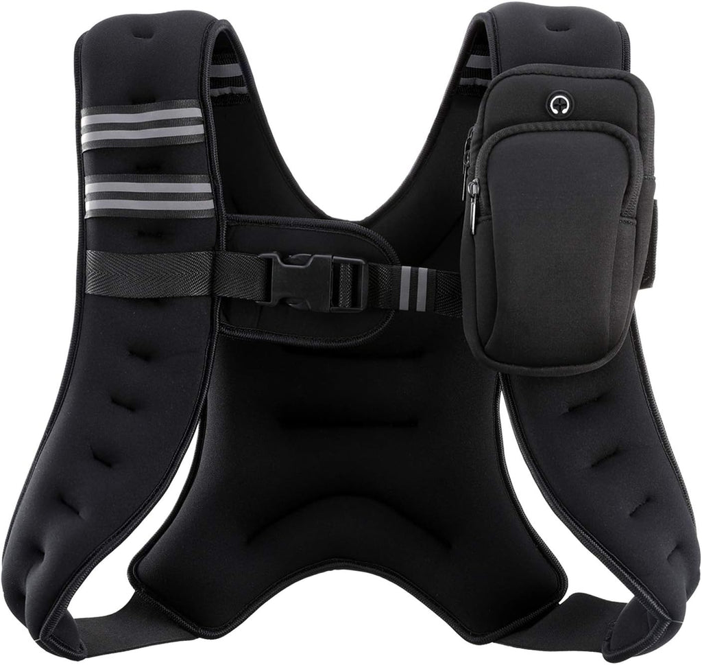 Adjustable Weighted Vest for Men & Women, 6-30lb Weight Vest for Fitness & Running