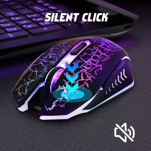 Rechargeable Wireless Gaming Mouse with 12000 DPI, 7 Programmable Buttons & RGB Lighting