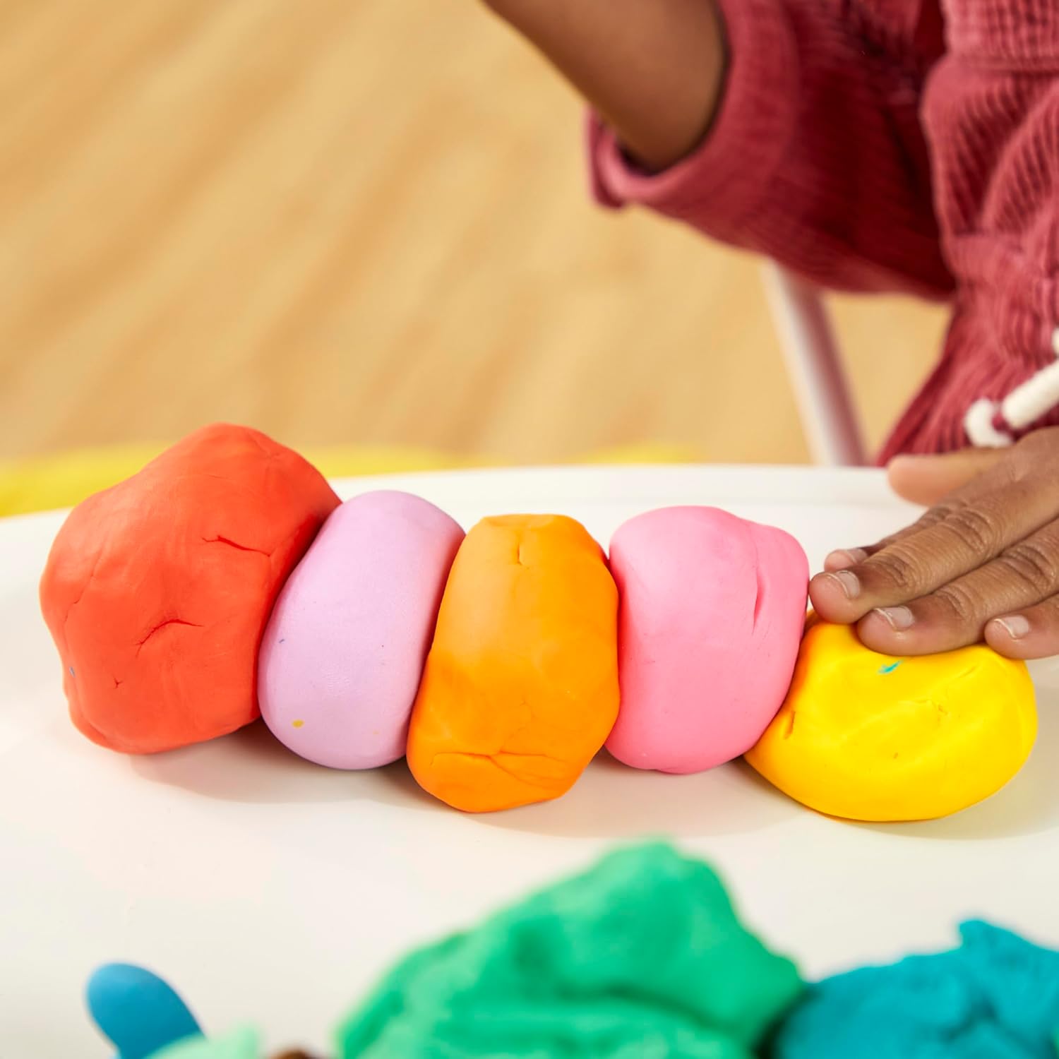 Non-Toxic Modeling Clay 10-Pack: Assorted Colors for Kids Ages 2+, Stocking Stuffer & Creative Play