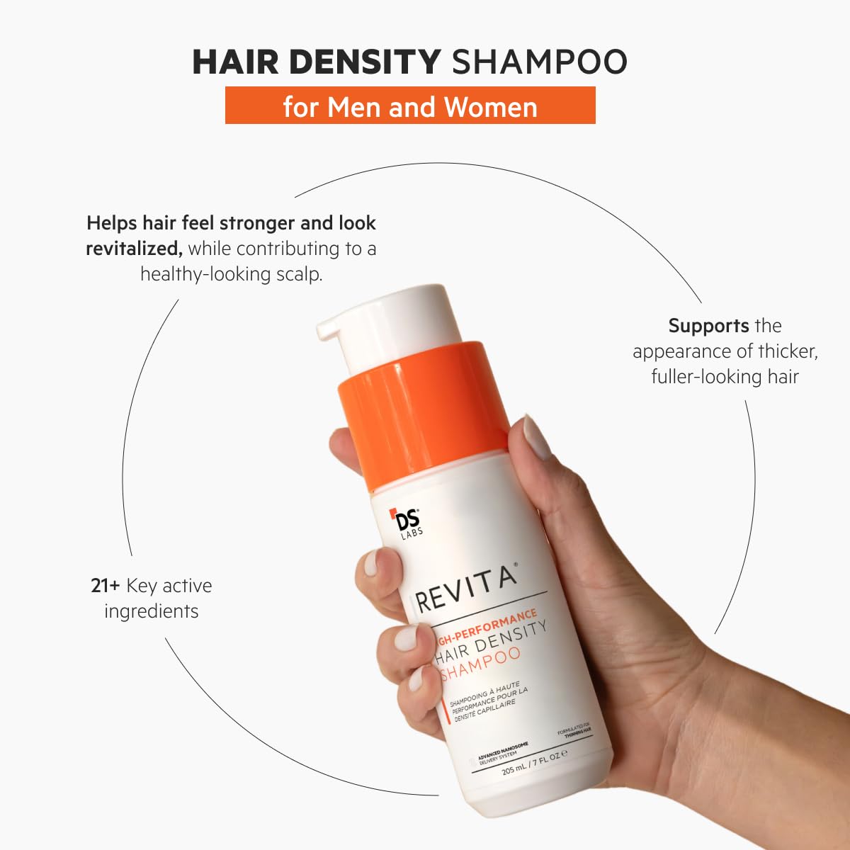 Volumizing Shampoo for Fuller Looking Hair, Scalp Refreshing Cleanse & Lightweight Hydration, 205 mL
