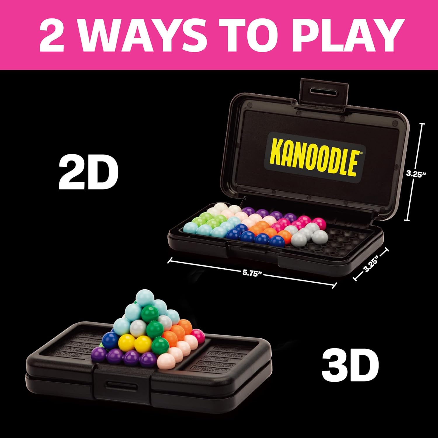 3D Brain Teaser Puzzle Game: 200+ Challenges for Ages 7+ | Portable Travel Companion