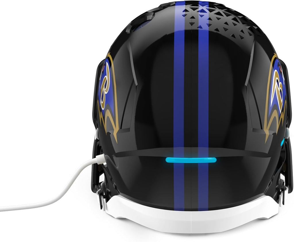 NFL Echo Dot Bundle: Includes Echo Dot | Deep Sea Blue and Limited-Edition NFL Helmet Stand | Baltimore Ravens