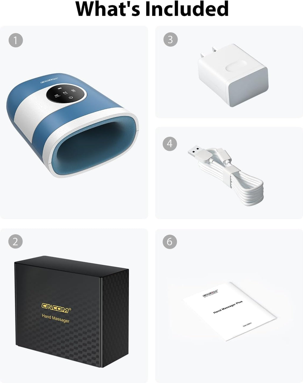 Upgraded Hand Massager with Heat and Compression for Arthritis and Carpal Tunnel Relief