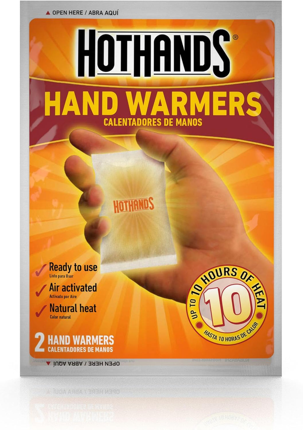 18-Hour Natural Hand Warmers Value Pack (10 Count) | TSA-Safe & Eco-Friendly