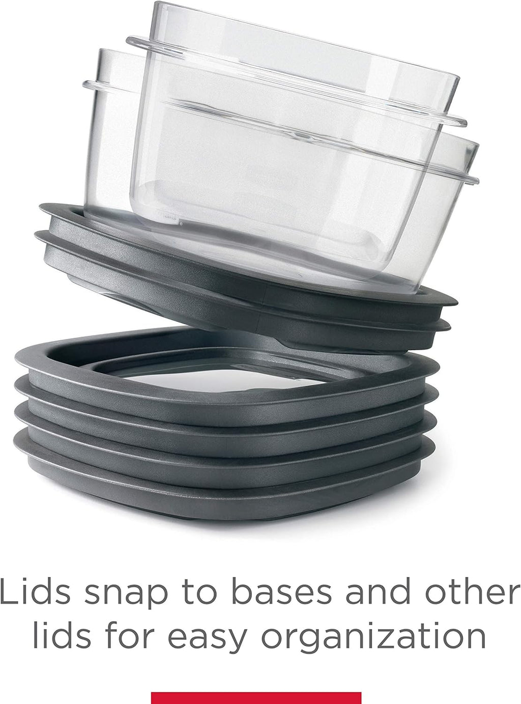 28-Piece Food Storage Containers with Snap Lids, Stain-Resistant Tritan Bases