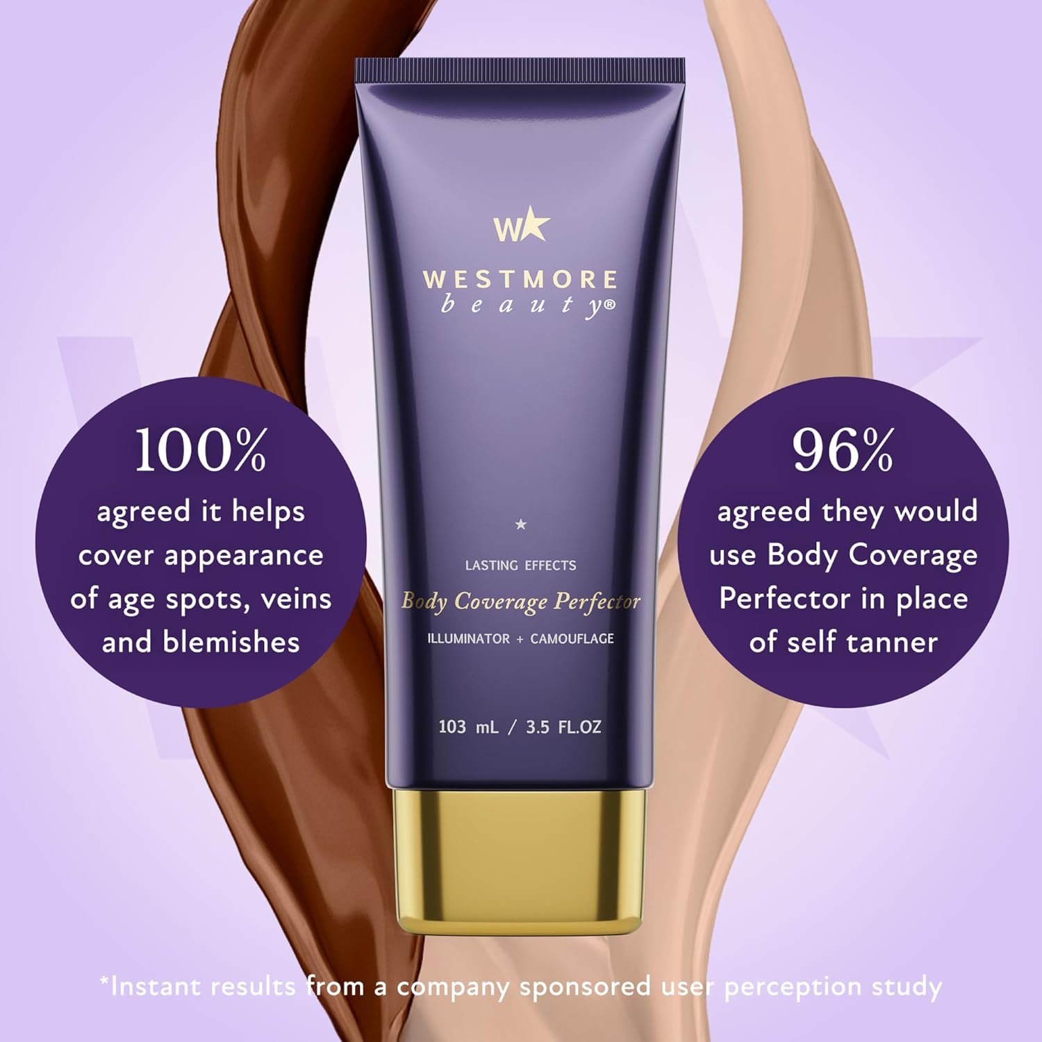 Waterproof Body Foundation & Concealer - Long-Lasting Coverage for Tattoos, Scars & Stretch Marks