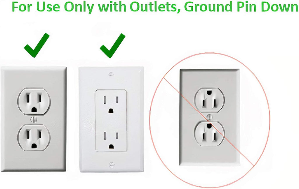 Ultra-Thin Flat Outlet Concealer with 3-Outlet Power Strip and 3ft Extension Cord Kit