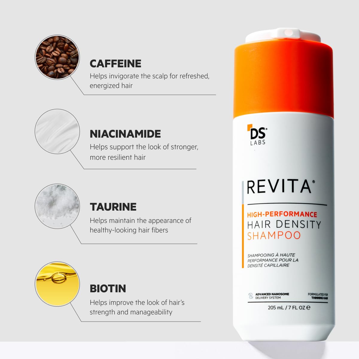 Volumizing Shampoo for Fuller Looking Hair, Scalp Refreshing Cleanse & Lightweight Hydration, 205 mL