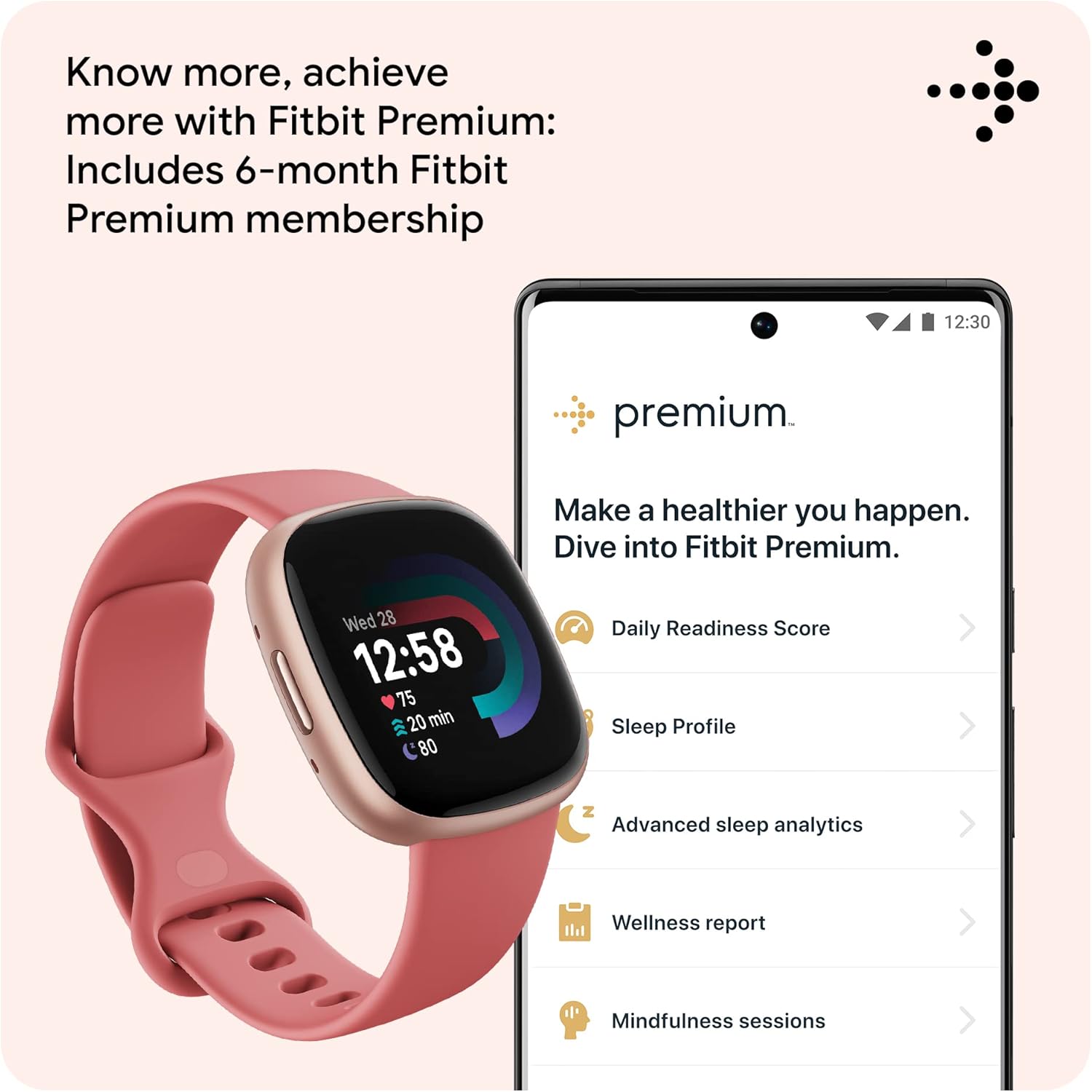 Fitness Smartwatch with GPS, 40+ Exercise Modes & Sleep Tracking
