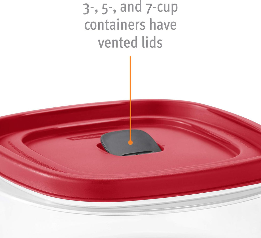 60-Piece Food Storage Containers with Vented Lids, Microwave and Dishwasher Safe Set