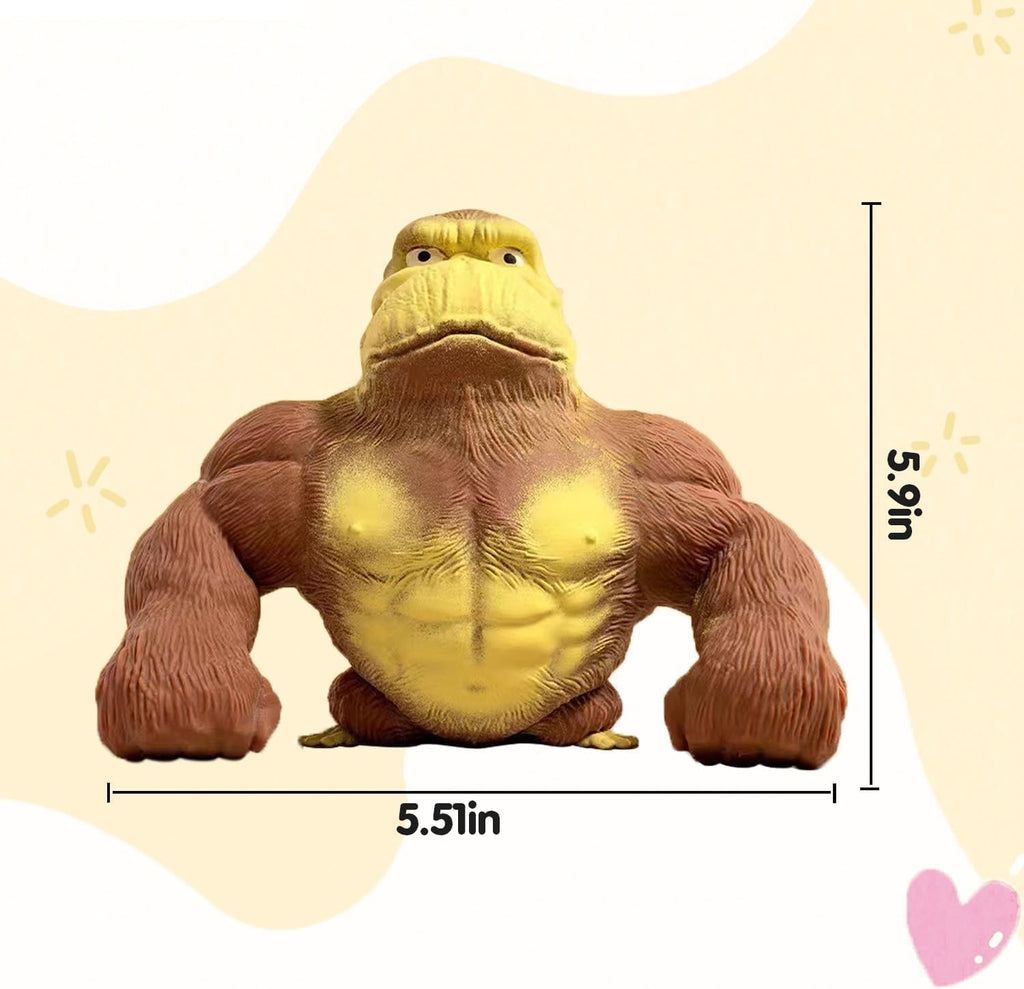 Stretchy Monkey Fidget Toy - Funny Gorilla Stress Relief Squeeze Toy for Kids & Adults