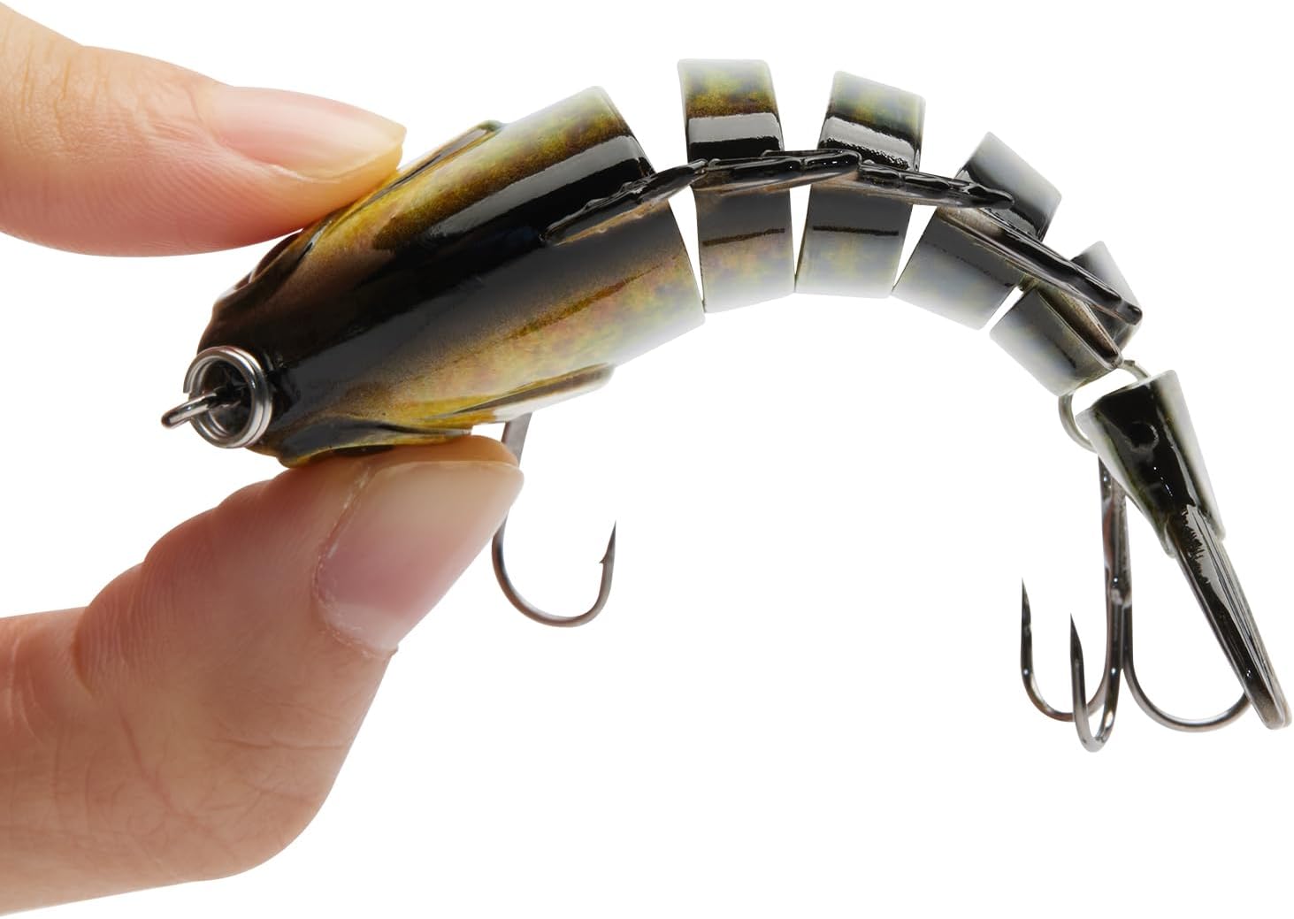 Multi-Jointed Panfish Bluegill Swimbait - 6-Segment Life-Like Bass Fishing Lure